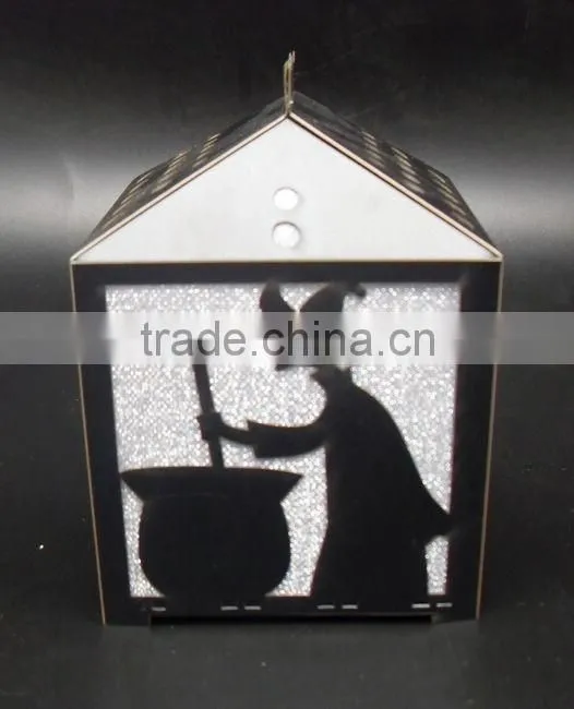 2014 hot sales halloween paper house with LED light party decorations