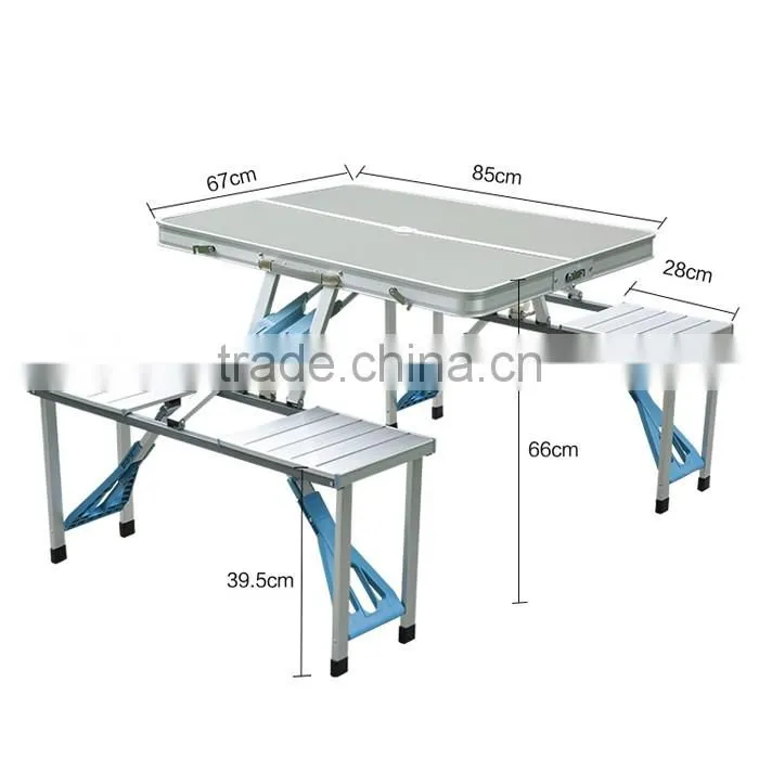 lightweight metal folding table and chair outdoor furniture