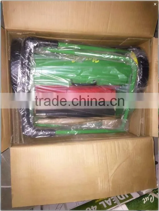 16"Alu Stand Hand Push Reel Lawn Mower with Grass box
