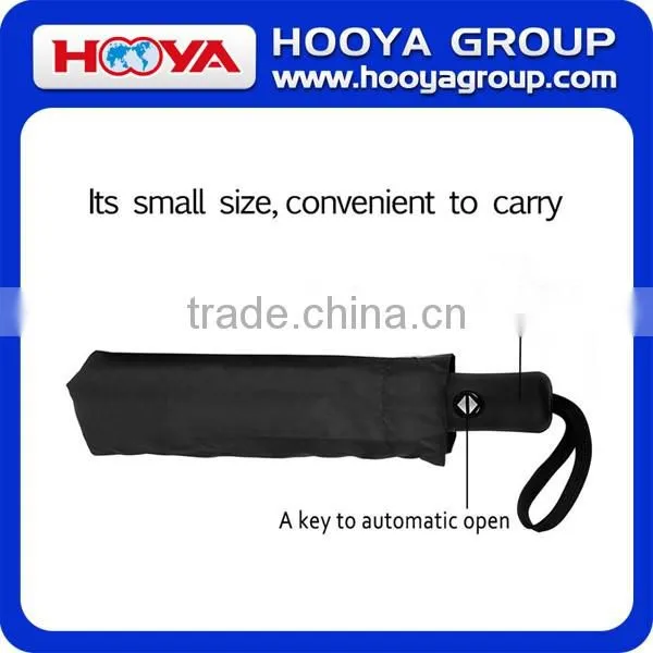 Novelty Black Full-automatic Rain Umbrella Parasol Windproof Foldable Sunshade Auto Open Close Umbrella