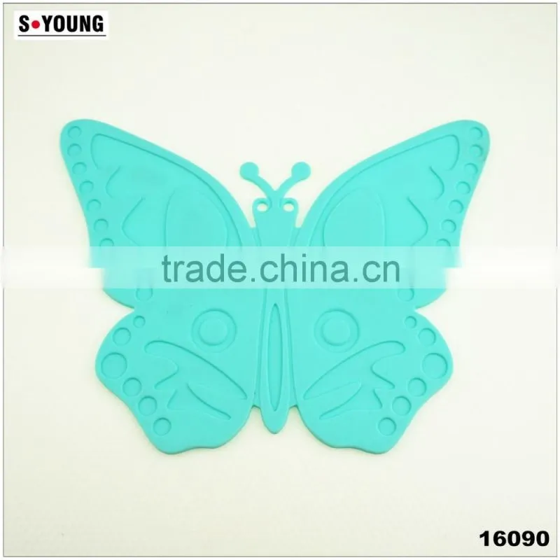 16090 butterfly shape Non-Stick Heat Resistant Silicone Mat Set , Silicone Baking Mat, dumpling silicone mat