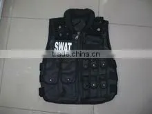 Military Airsoft Tactical Vest Black Magazine Pouch vest