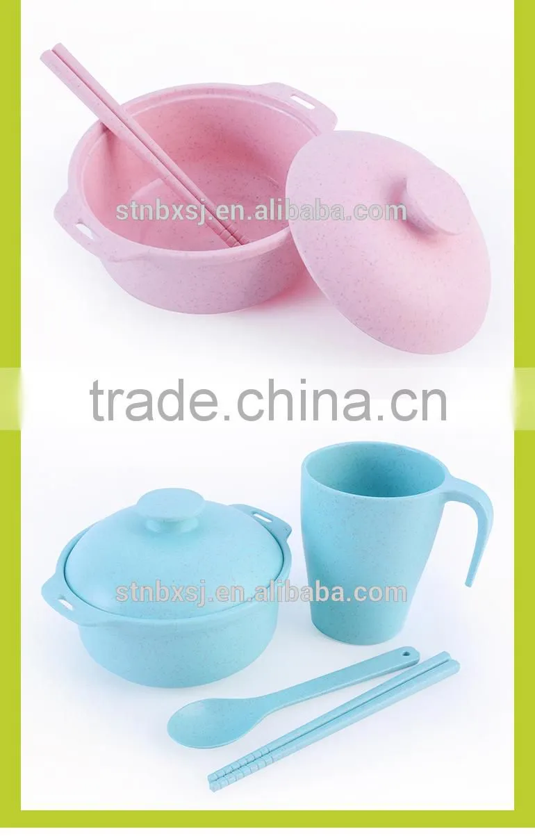 New Product Food grade wheat straw tableware bowl
