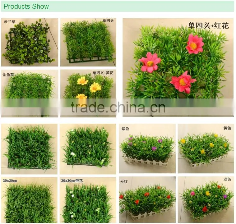 hot sale Mini flower and grass made of artificial grass turf for cozy home and garden decor
