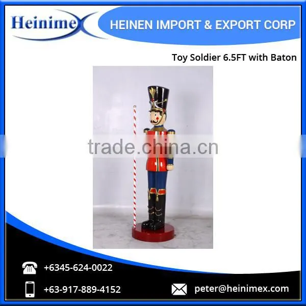Toy Soldier 6.5ft with Baton - Traditional Christmas Decoration