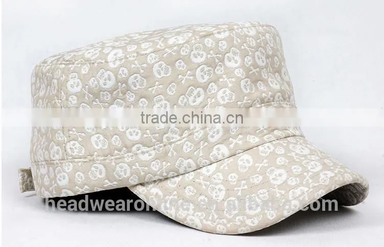 Fashion printed Running Man Military Caps With Dongguan Factory