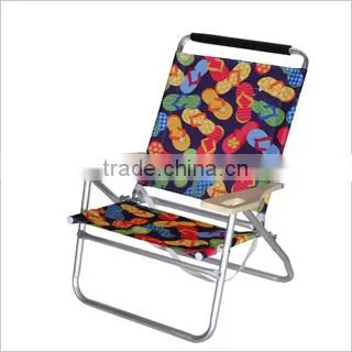Folding canvas camping table with cup holder