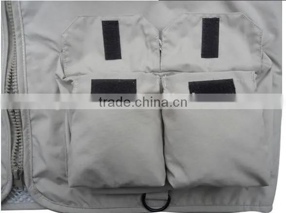 New outdoor travel vest multi pocket waterproof Vest for mens