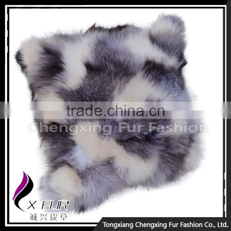 CX-D-33H New Arrival Seat Cover Fox Fur Cushion Cover Decorative Pillows Home Decor