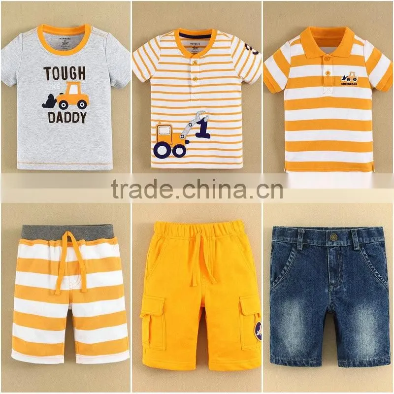 Boys Shorts Factory Wholesale Kids Clothes Branded mom and bab Embrodery Design