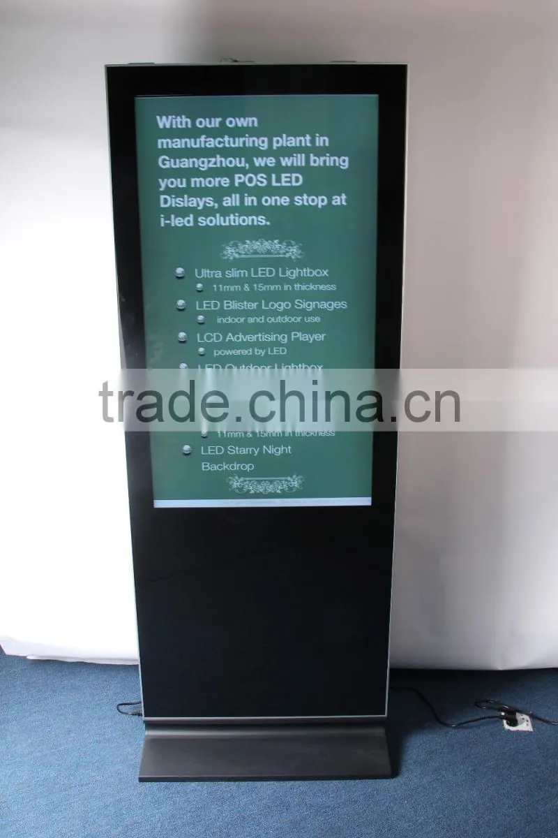 42 inch two screen full hd lcd ad player 3g/wifi/network optional advertising digital signage