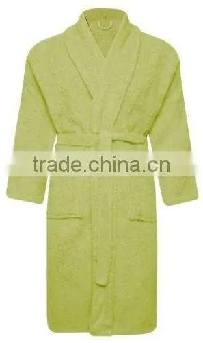 Wholesale adults 100% cotton terry bathrobe