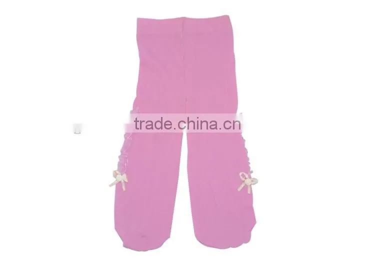 Plain color lace baby girl dance tights