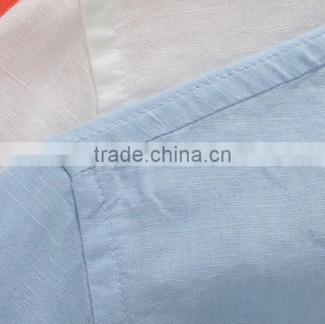 latest casual shirt design solid color sleeve tags long sleeve linen shirt
