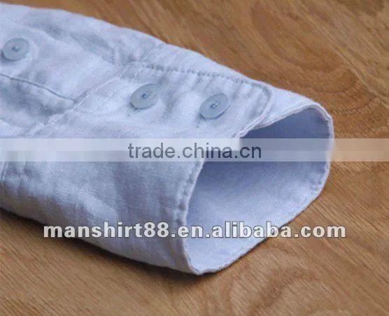 Exclusive style Natural fiber 100%Organic White Linen shirt for men Peaked collar S,M,L,XL,XXL