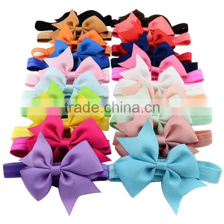 hair bow with elastic hair band