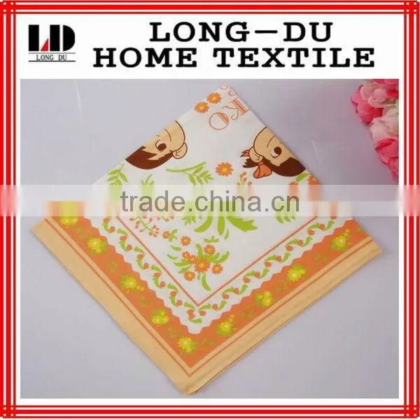 good quality kids print 100% cotton handkerchief for girls