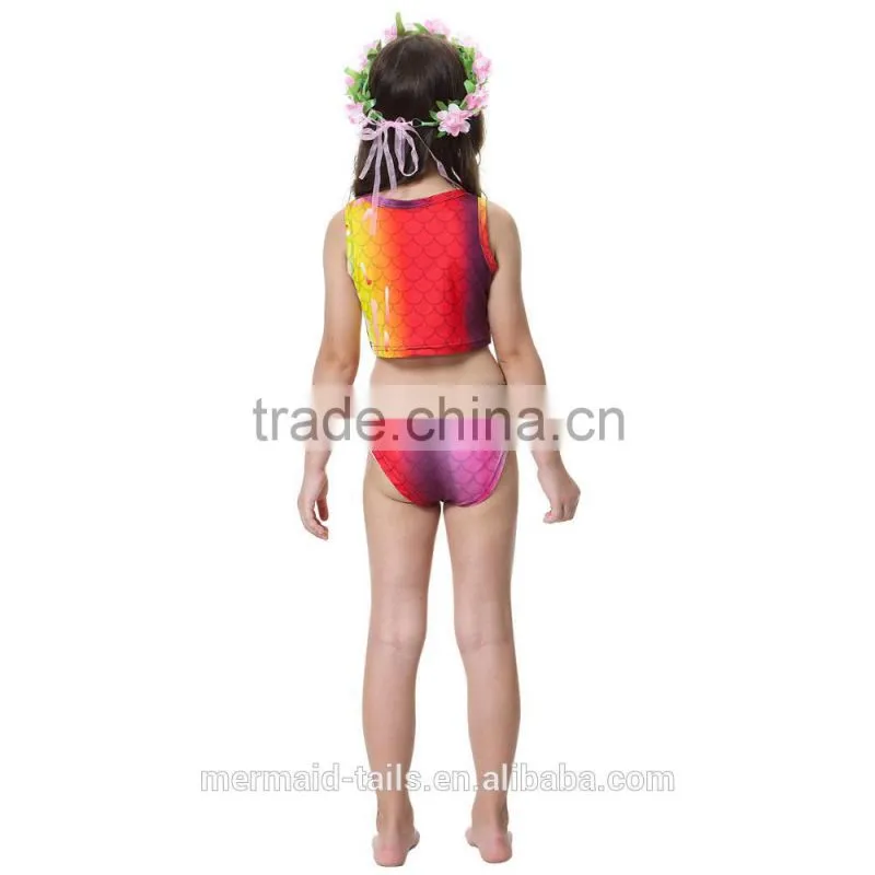 Girls summer surfing beach holiday bathing fashion Mermaid bikini sets