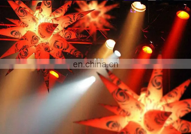 2013 Hot sale decor inflatable stars with led lights