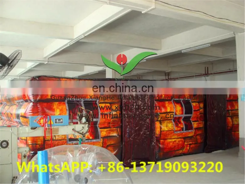 Giant commercial Fire exits inflatable laser tag arena