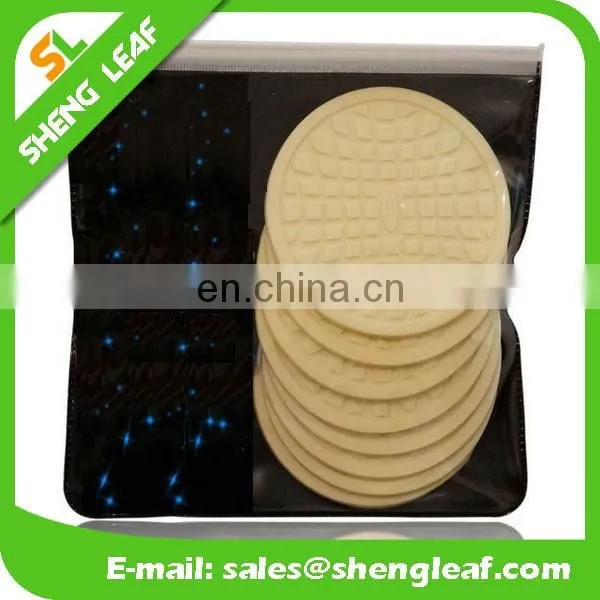 Rubber cup pad coaster with custom printing