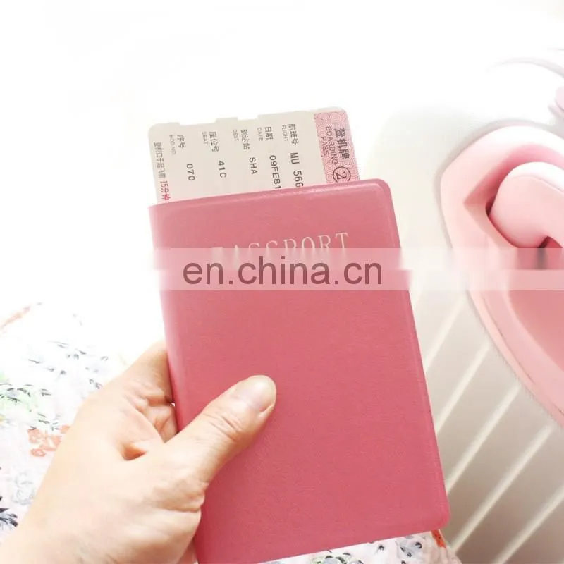 Best seller custom design pu leather passport holders with many colors