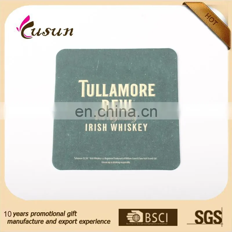 China supplier promotional customized paper coaster