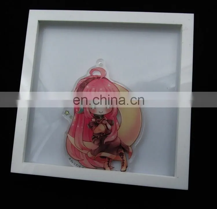 Beautiful customize promotion photo printed acrylic keychain