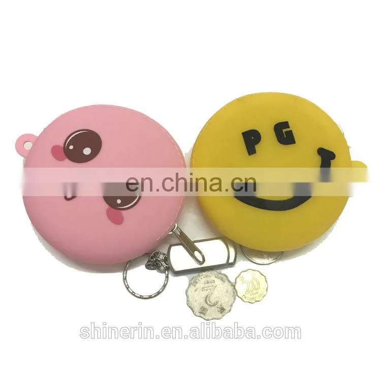 Rubber Dropping Fish Girl's Change Money Purse Fashion Clutch Zipper Small Coin Pouch Silicone Key Holder Wallet