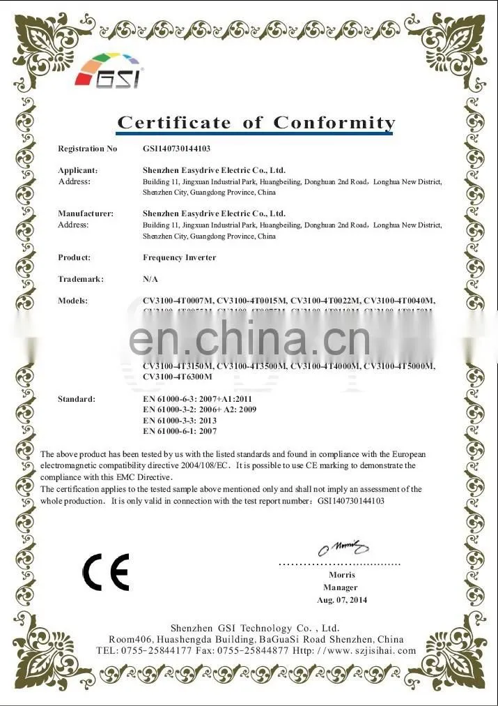 14 years Top 10 china vfd manufacturers VFD wholesale low voltage VFD
