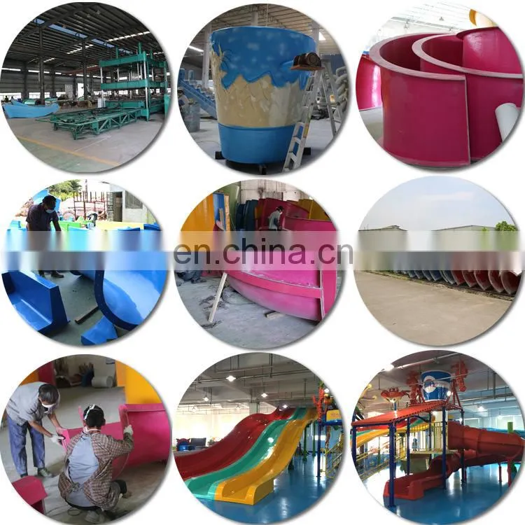 mutong aqua park rainbow adult waterslide fiberglass slide for swimming pool