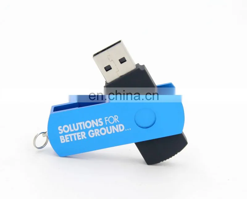 Hot Selling metal Pendrive USB Flash Drive2.0 3.0 swivel U Disk32gb64gb128gb