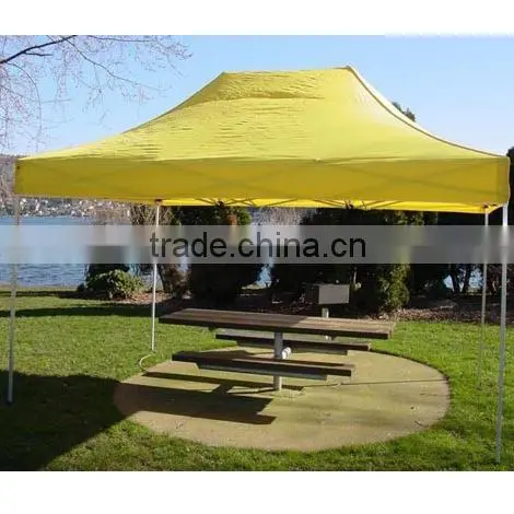 Aluminum Folding Trade Show Tent 3x4.5m ( 10ft X 15 ft) with Yellow Canopy & Valance(Unprinted)
