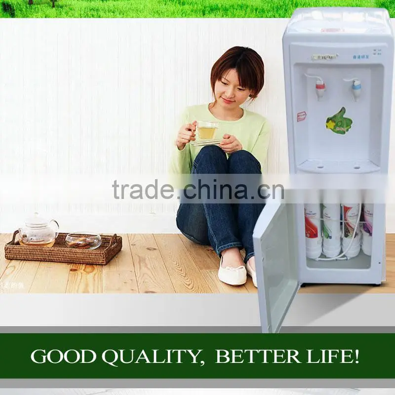Bottled floor standing water dispenser with sterilize cupboard cold and hot water dispenser