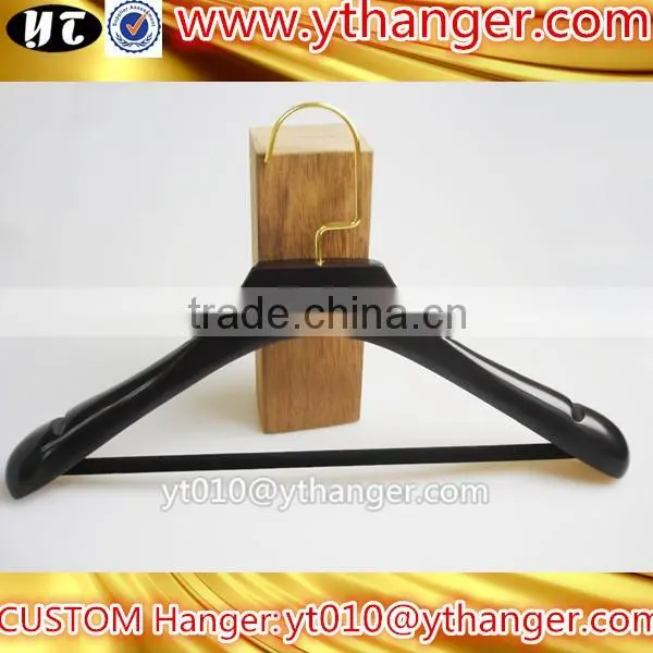 YY0539 vintage wooden top hanger with trousers bar wood coat hanger