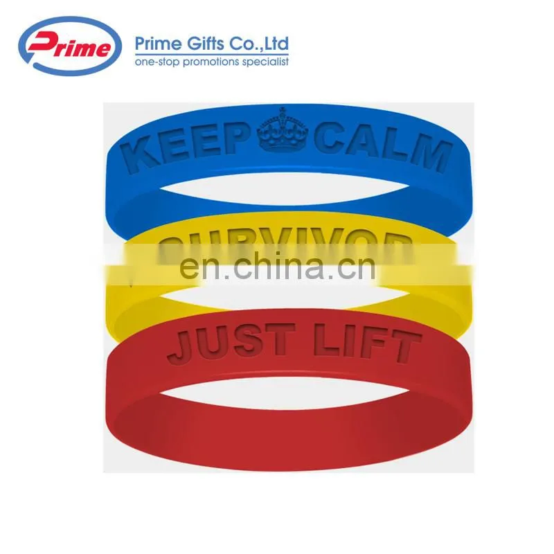 Colourful Round Silicone Power Bracelet With Custom Logo