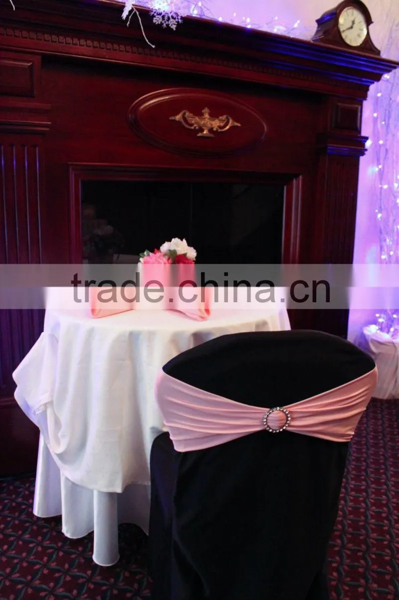 Wedding spandex chair sash with buckle