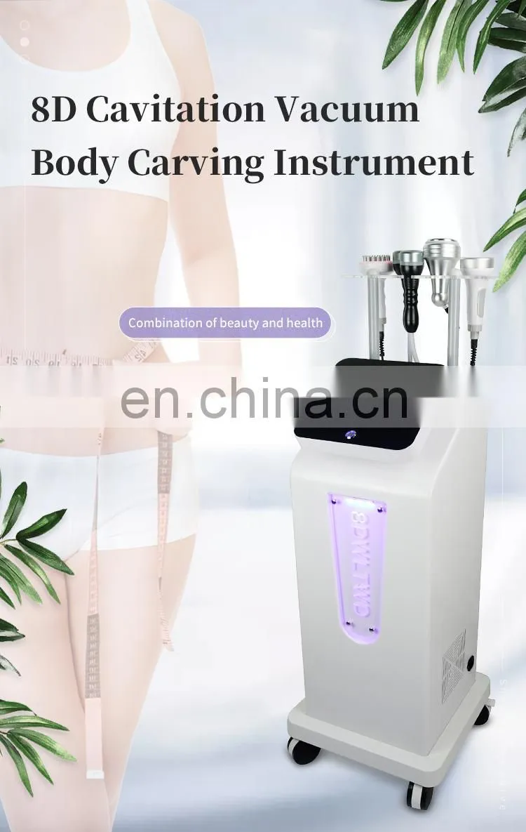 Factory Price RF Vacuum 80K Ultrasound Cavitation Therapy 8D Carving Slimming Machine 5D Weight Loss BIO Massage Body Detox