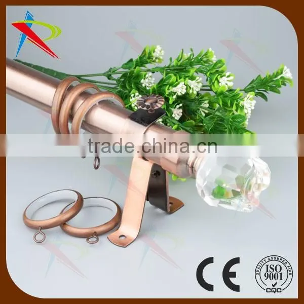 USA hot sell design crystal curtain rod finials/crystal drapery finials