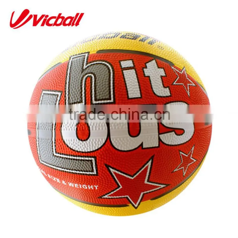 rubber basketball in bulk design