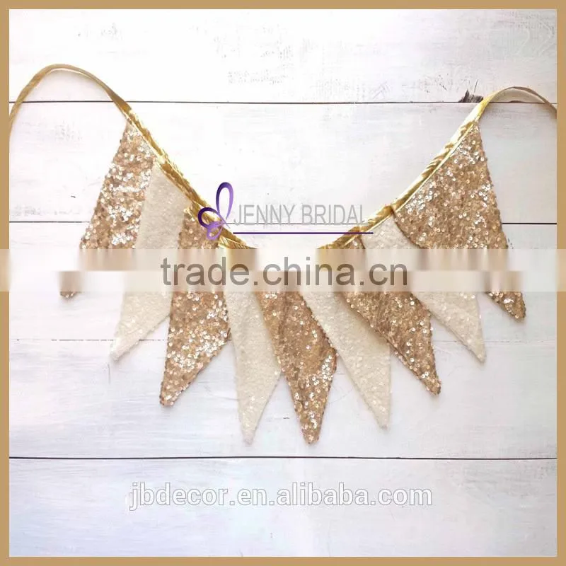 CTS010A Wholesale Sequin Jute Christmas stocking