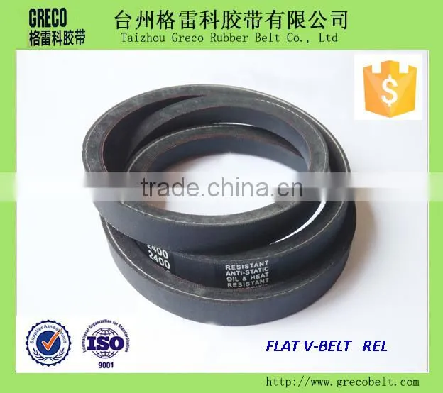 High quality REL SK, A, B, C rubber flat belt transmission belt auto fan belt rubber for car accessory