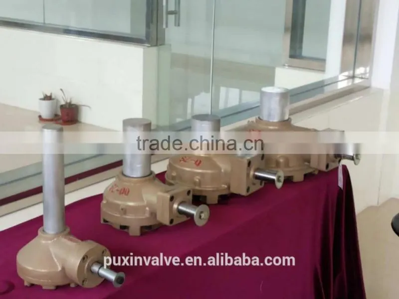 ball valve with long manual handle mill gearbox