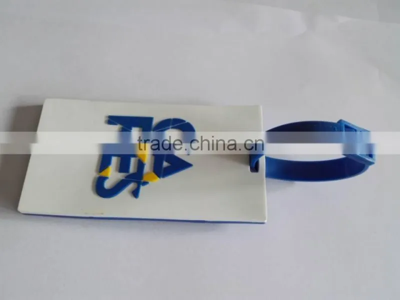 Club Custom Logo Mini Golf Ball Shaped PVC Luggage Tag