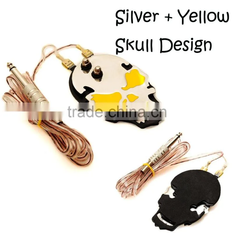 Red Skull designs Individuality Power Pedal Generator For All Kinds of Power Supply of price cheap Tattoo Machine ink