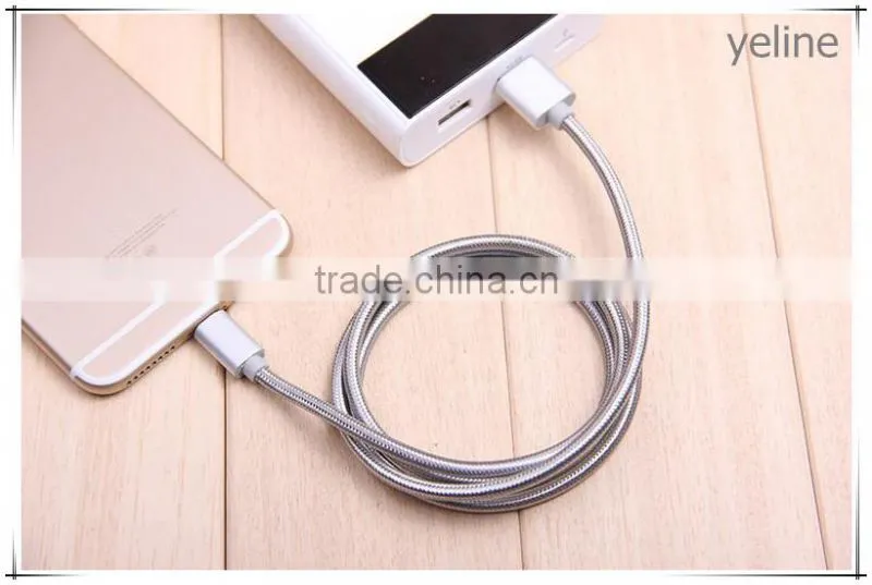 Dual sided differ OTG plug cotton weave cable for MOTO X/E/G