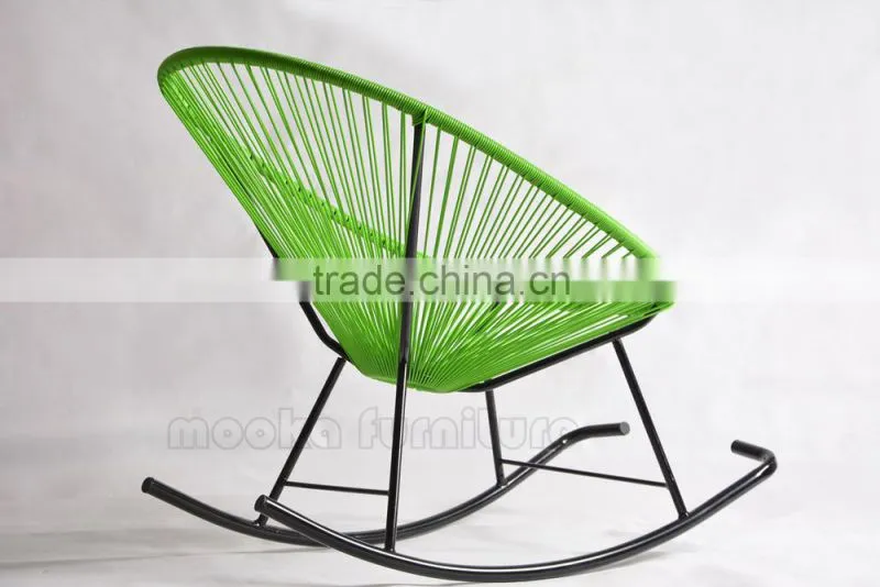 cheap wholesale rattan Acapulco garden rocking chair MKR05