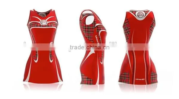 top quality dry fit custom sublimation netball uniforms