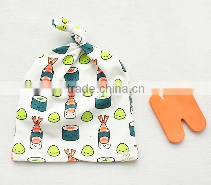 2016 European Style Tied Cap Fashion Baby Breathable Hat Newborn Kids Headwear