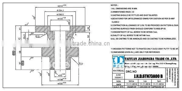 ASTM LF2 stem housing free forging